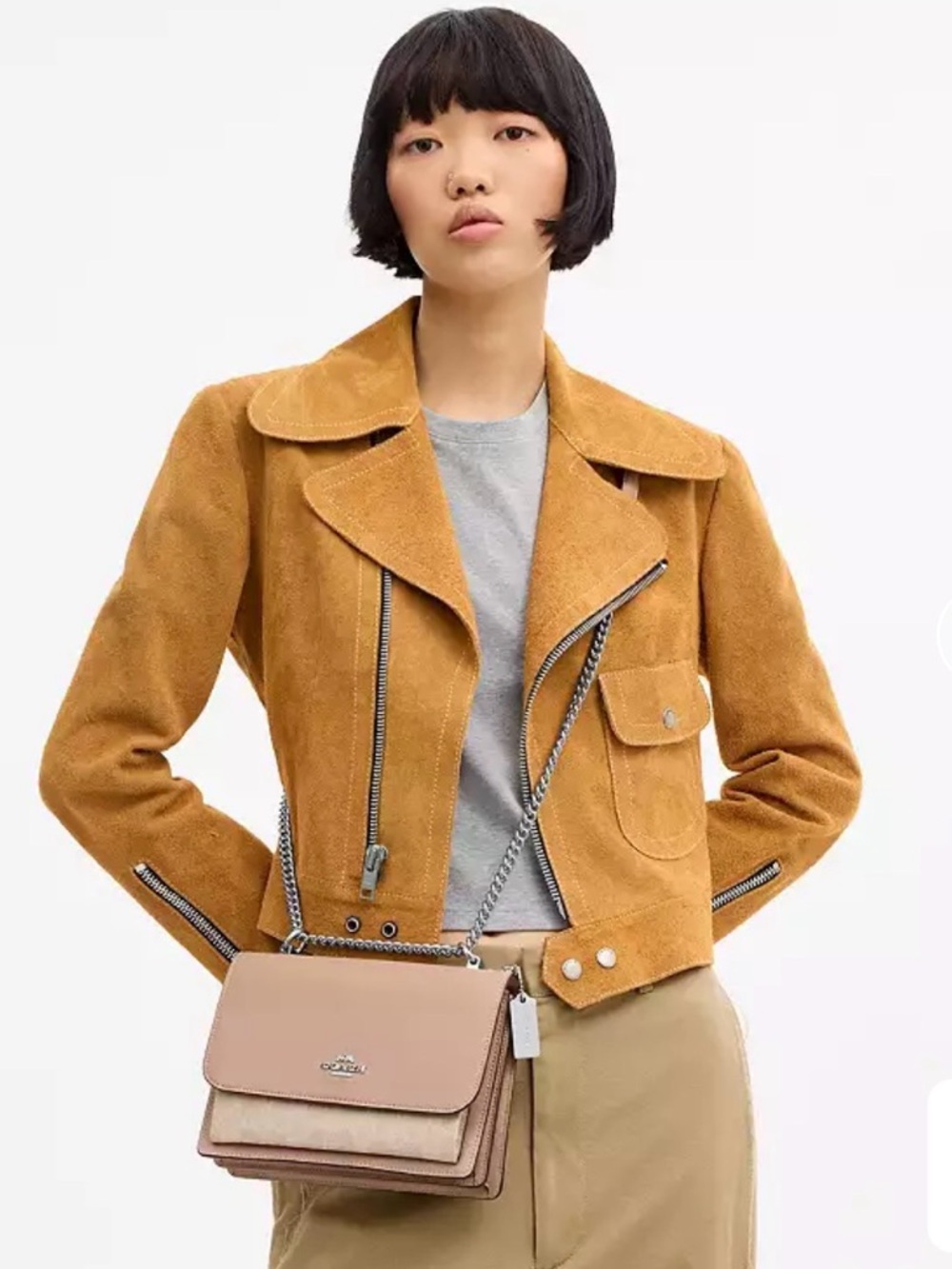 Coach Klare Crossbody Bag In Signature Canvas - Sand /Taupe/ Silver - Picture 10 of 13